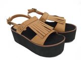 Ladies Wedge Platform Sandals Back Strap Wedge Shoes