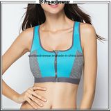 OEM Factory Fitness Yoga Wear Sports Bra with Zipper