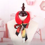 Winter Elegant Female Short Real Rex Rabbit Fur Neck Scarf with Silk Ribbon