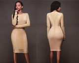 2018 Casual Dress Women New Bandage Dress Long Sleeve Sexy Winter Bandage Dress