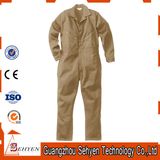 Customized Factory Khaki Cotton/Polyester Twill Work Coverall