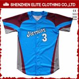 Quick Dry Custom Quick Dry Button Down Baseball Jersey (ELTBJI-20)