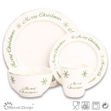 16PCS Christmas Ceramic Stoneware Dinner Set