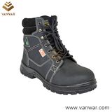 Mesh Lining Military Working Safety Boots of Top Layer Leather (WWB056)