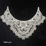 Lace Neckline Trim Applique Embroidery Patch Motif Embellishments Decorative Patches X010