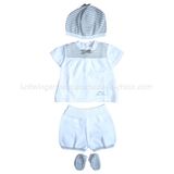 Children Knitted Short Sleeve Sweater with Fashion Designs (C15-044)