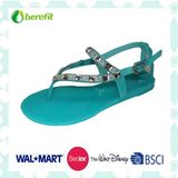 Beautiful Design, Delicate Decoration, Lady's PVC Sandals