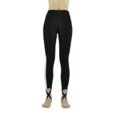 Black and White Women's Yoga Pants High-Waist Tight