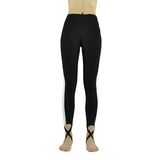 Black and White Women's Yoga Pants High-Waist Tight