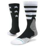 Black and White Star Patten Unisex Dress Elite Sock