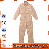 China Factory Brown Long Sleeves 35%Cotton and 65%Polyester Coverall