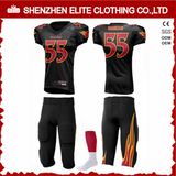 Wholesale Personlized Polyester Lycra American Football Uniform Set (ELTAFJ-85)