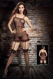 Ladies Side Lace-up Garter Dress Ladies Sexy Lingerie 8956