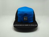 China Leather Patch 5 Skull Panel Snapback Cap