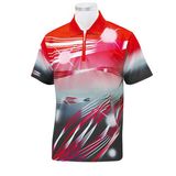 Sublimation Men Zipper Polo Shirt Custom Sport Wear