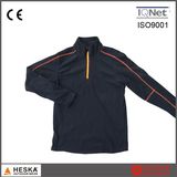 Mens Fleece Half Zip Long Sleeve Polo T-Shirt Custom