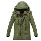 Wholesale Men's Casual Padding Winter Jacket/Parka with Custom Embroidery