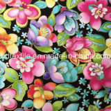 Reactive Printed Flower Cotton Printed Fabric for Chirden Dress