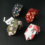 Cotton Print Tie 7cm Men Tie Bz0001