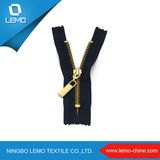 Gold Teeth 3# Metal Zipper for Men Shoes