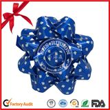 Garment Polyester Printed Ribbon Flower Star Bow