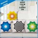 Simple Style Polyester Linen Throw Pillow Cushion
