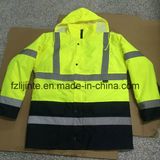 Winter Basic Style High Visibility Safety Jacket Workwear