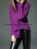 Fashion Turtleneck Plain Long Sleeve Sweater (w18-607)