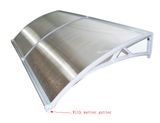 Rain Shades PC Hollow/Solid Sheet Door Canopy Roofing Sheet Awning with Water Gutter