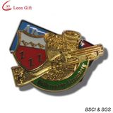 High Quality Custom Logo Gold Badge (LM1751)