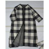 Three Quarter Sleeve Coat for Woman's Clothes