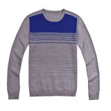 New Fashion Round Neck Striped Pullover Men Sweater