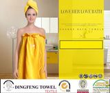 2016 New Fashion Nature Solid Color 100% Bamboo Bath Set Df-N130 1 Bath Cap+1 Bath Skirt Customize Color