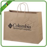 Brown Kraft Paper Bag with Handle Packaging for Cloth Wholesale