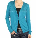 Women Knitted V Neck Long Sleeve Fashion Clothes (12AW-082)