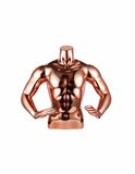 Chrome Silver/Rosegolden Half-Body Male Mannequin