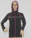 Women's Lycra Long Hooded Rash Guard/Sports Wear/Swimwear