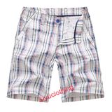 Men 2015 Casual Strip Checkcolorful Leisure Shorts (S-1509)