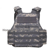 Military Acu Digital Camouflage Fabric Molle Plate Carrier Vest (HY-BA024)