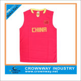 Wholesale China Print Dry Fit Basketball Jersey for Men