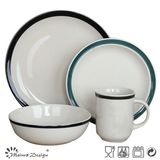 16PCS White with Hand Painting Cheap Price Dinner Set