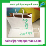 White Kraft Paper Bag with Customized Printing Logo