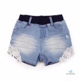 New Style Straight Skinny Denim Shorts with Lace for Girls by Fly Jeans