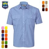 Wholesale Men Field Work Wear Short Sleeve Uniform Shirt