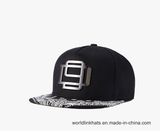 Custom 5 Panel Metal Badge Logo Silver Screen Snapback Cap