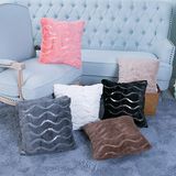 Sequin Embroidery Decorative Cushion/Pillow with Wave Pattern (MX-29)