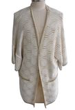 100%Cotton Lurex Women Cardigan Knitwear