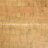 Wood Grain Sofa PU Leather for Furniture Case Package Hw-668