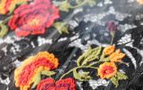 Colorful Flower Water Soluble Embroidery Lace for Garment