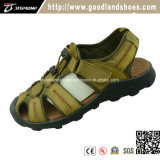New Fashion Style Summer Sport Sandals Shoes for Men with Top Leather 20019-1
